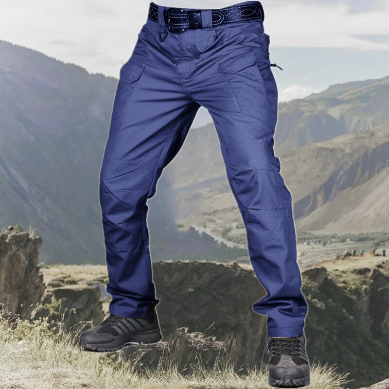Men's Casual Tactical Pants Breathable Autumn Outdoor Hiking Army Military Long Trousers Male Waterproof Multi Pocket Cargo Pant