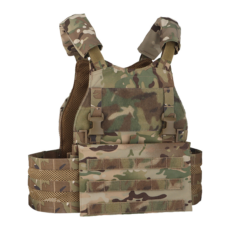 Beetle multi-function tactical vest with back pack external expansion buckle