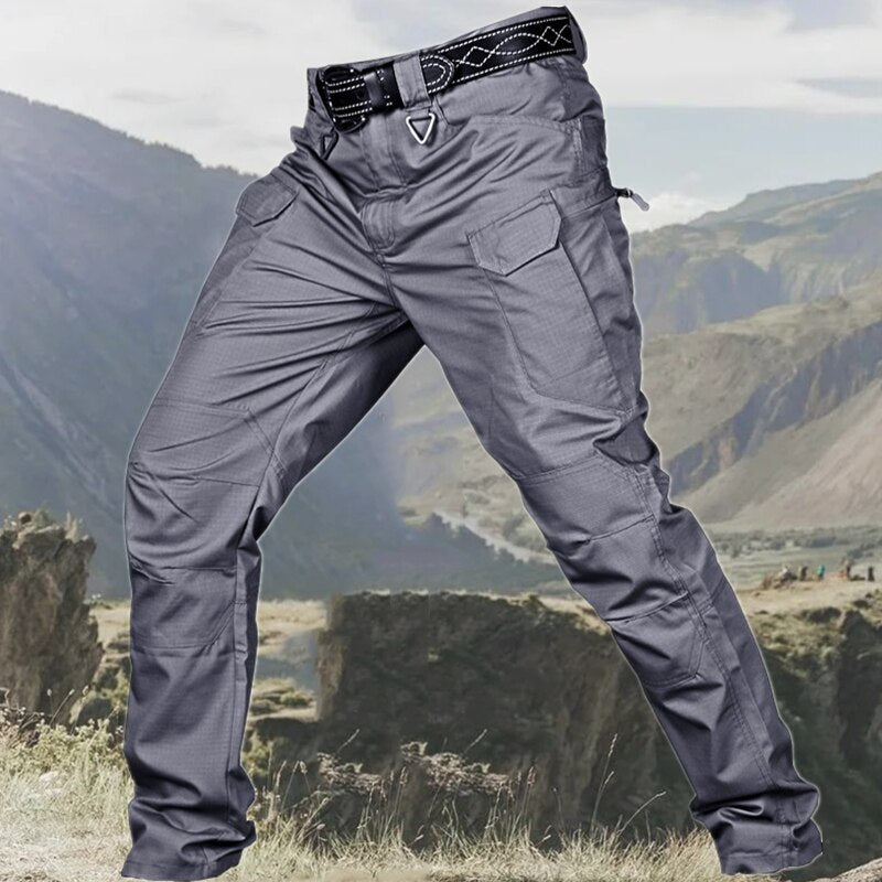 Men's Casual Tactical Pants Breathable Autumn Outdoor Hiking Army Military Long Trousers Male Waterproof Multi Pocket Cargo Pant