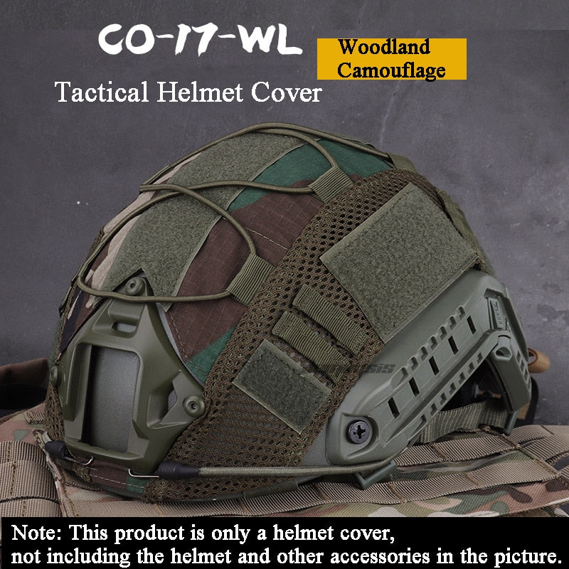 Tactical Helmet Cover for Fast MH PJ BJ Helmet Airsoft Paintball Army Helmet Cover Military Accessories