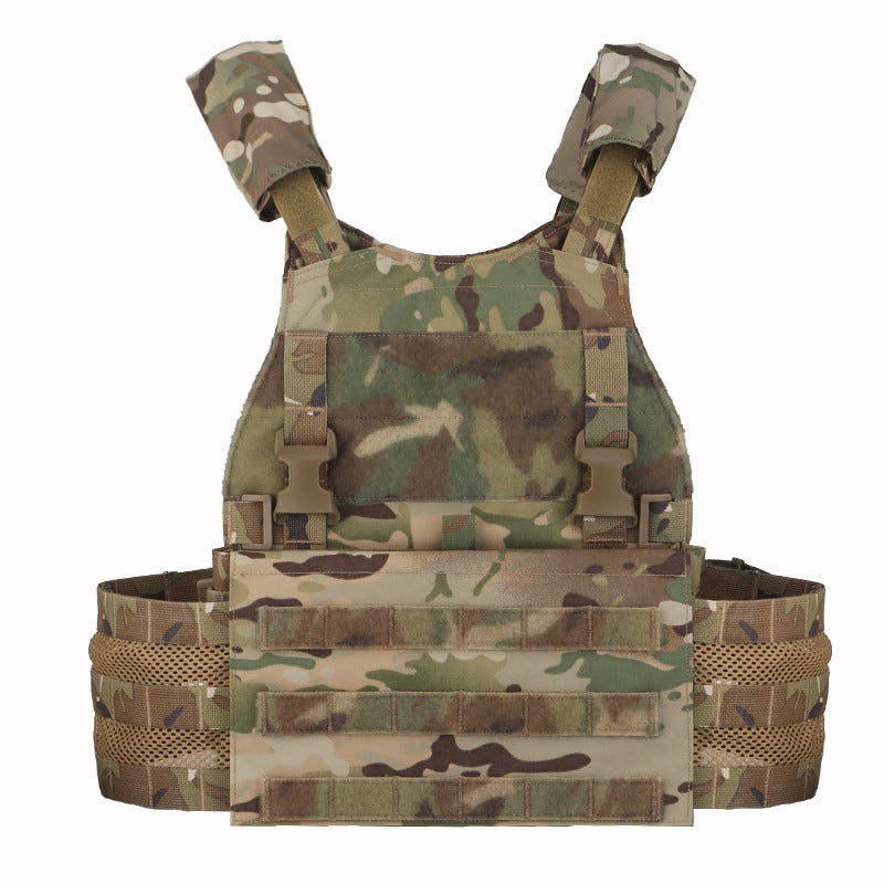 Beetle multi-function tactical vest with back pack external expansion buckle