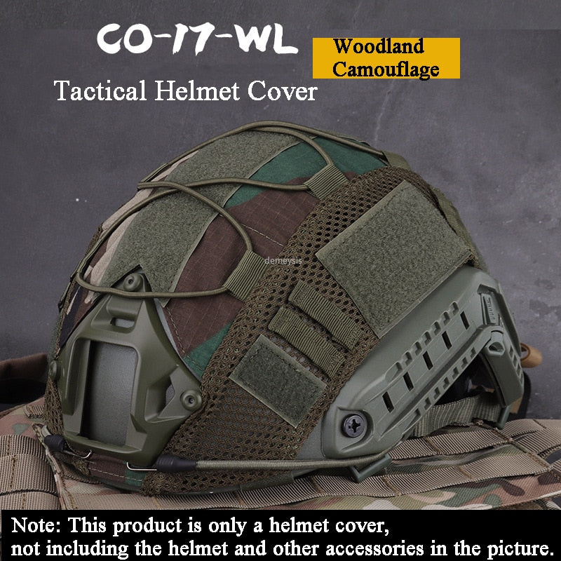 Tactical Helmet Cover for Fast MH PJ BJ Helmet Airsoft Paintball Army Helmet Cover Military Accessories