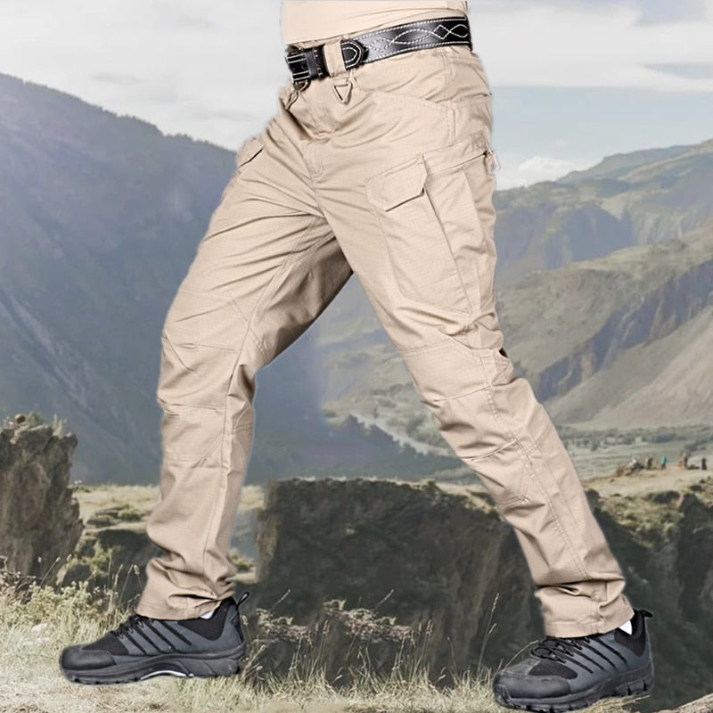 Men's Casual Tactical Pants Breathable Autumn Outdoor Hiking Army Military Long Trousers Male Waterproof Multi Pocket Cargo Pant
