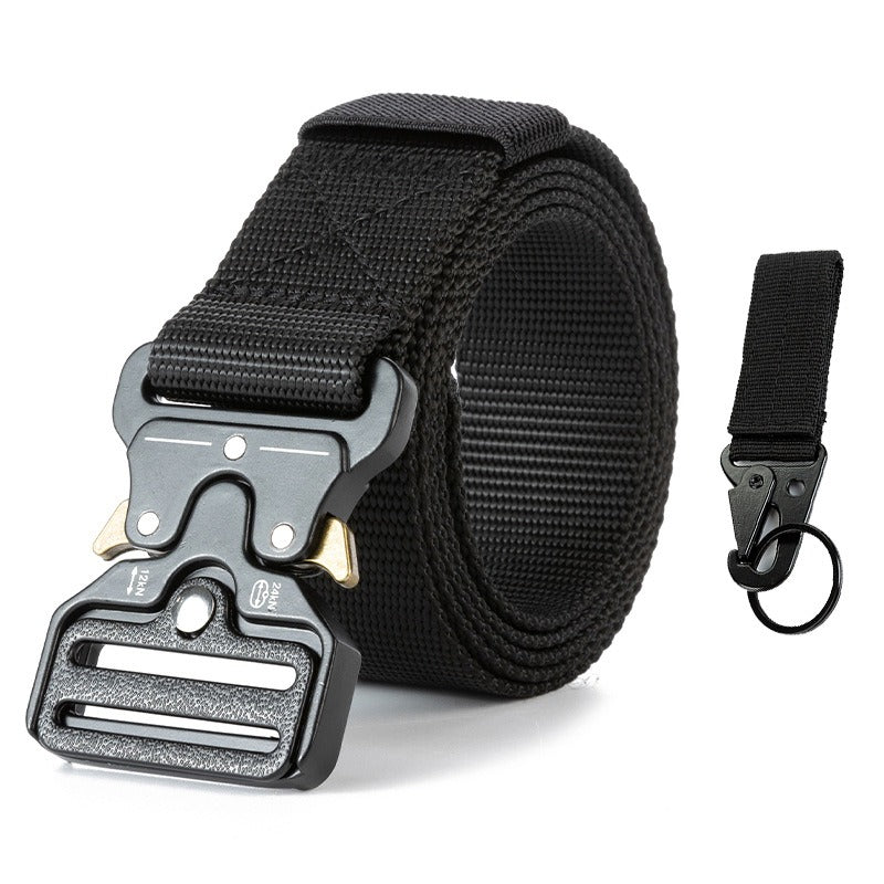 Cobra Tactical Belt Mens Outdoor Nylon Buckle Belt Student Military Training Cargo Pants Belt