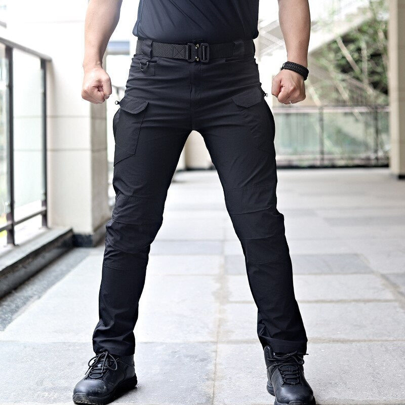 Men's Casual Tactical Pants Breathable Autumn Outdoor Hiking Army Military Long Trousers Male Waterproof Multi Pocket Cargo Pant
