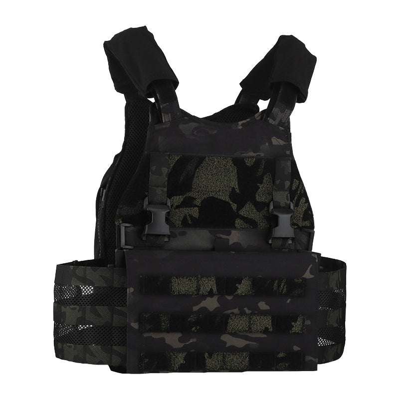 Beetle multi-function tactical vest with back pack external expansion buckle