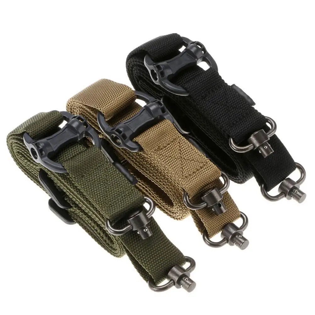 MS4 Tactical Rope Mission Adjustable Two 2 Points Tactical Rifle Gun Sling Quick Detach QD trap For Outdoor Nylon Belt Rope