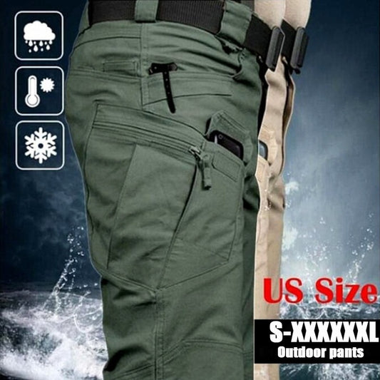 Men's Casual Tactical Pants Breathable Autumn Outdoor Hiking Army Military Long Trousers Male Waterproof Multi Pocket Cargo Pant